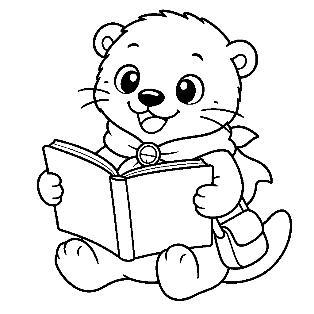 Com reads his book